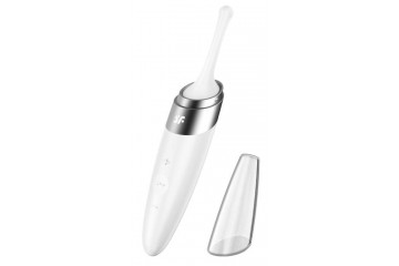 Белый точечный стимулятор Twirling Delight