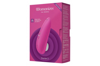 Розовый клиторальный стимулятор Womanizer Starlet 3