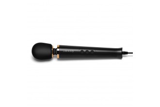 Черный проводной вибратор Le Wand Petite Vibrating Massager - 25 см.