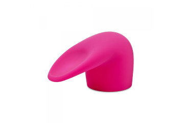Розовая насадка на wand-вибратор для имитации орального секса Flick