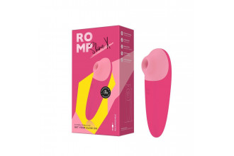 Розовый бесконтактный клиторальный стимулятор Romp Shine X