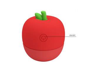 Красный клиторальный стимулятор в форме яблочка Apple Secret