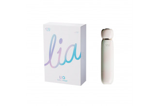 Бежевый вакуумный стимулятор клитора Lia