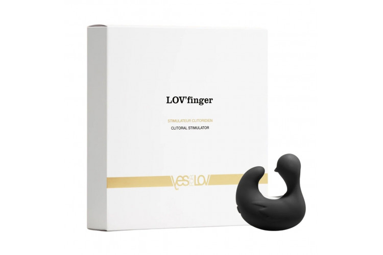 Вибростимулятор-уточка LOV’finger с возбуждающим гелем