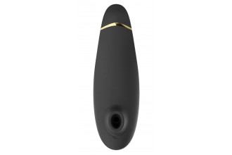 Черный клиторальный стимулятор Womanizer Premium 2