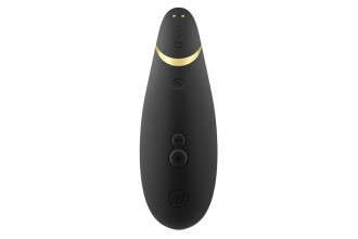Черный клиторальный стимулятор Womanizer Premium 2