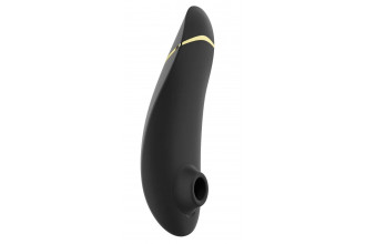 Черный клиторальный стимулятор Womanizer Premium 2