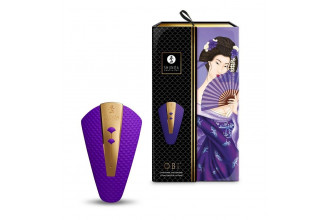 Фиолетовый клиторальный вибростимулятор OBI