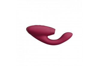 Бордовый бесконтактный клиторальный стимулятор Womanizer Duo 2