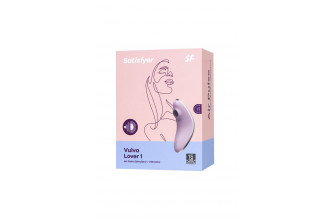 Сиреневый вакуум-волновой вибростимулятор клитора Satisfyer Vulva Lover 1