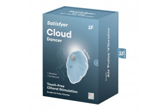 Голубой вакуум-волновой клиторальный вибростимулятор Cloud Dancer