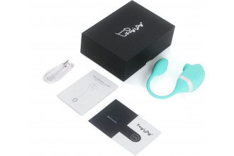 Мятный вакуумный вибростимулятор Tadpole Vibrating Dual Stimulation с виброхвостиком