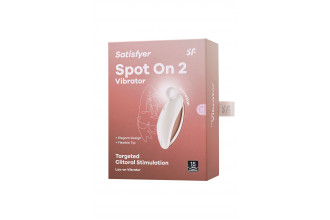 Белый вибростимулятор клитора Satisfyer Spot On 2