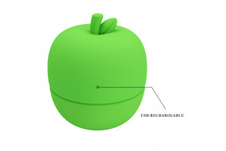 Зеленый клиторальный стимулятор в форме яблочка Apple Secret