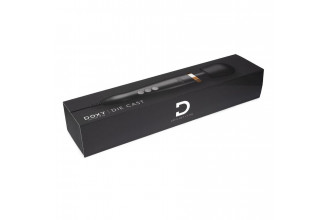 Черно-золотистый проводной жезловый вибратор Doxy Die Cast - 37 см.