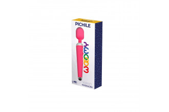 Розовый wand-вибратор Pichile - 20 см.