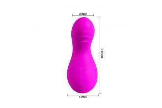 Лиловый клиторальный вибратор Gourd