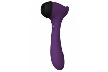 Фиолетовый вакуумный бесконтактный стимулятор клитора и вибратор Halo