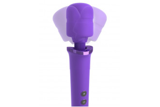 Фиолетовый вибромассажер Rechargeable Power Wand