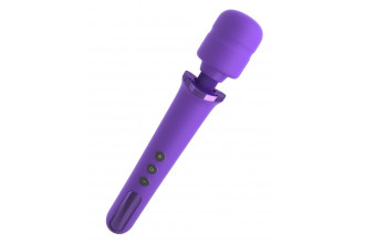 Фиолетовый вибромассажер Rechargeable Power Wand