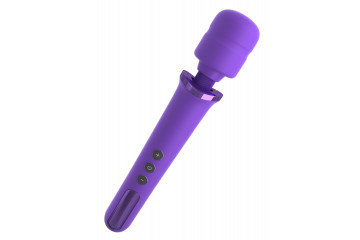 Фиолетовый вибромассажер Rechargeable Power Wand