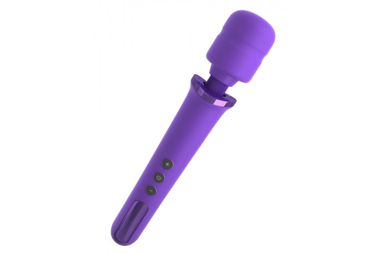 Фиолетовый вибромассажер Rechargeable Power Wand