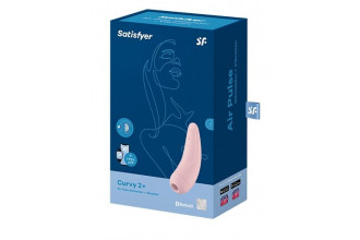 Розовый вакуум-волновой стимулятор Satisfyer Curvy 2+