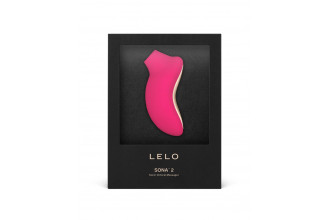Розовый звуковой массажер клитора Lelo Sona 2
