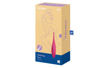 Ярко-розовый вибромассажёр для точечной стимуляции Twirling Fun