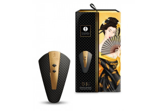 Черный клиторальный вибростимулятор OBI