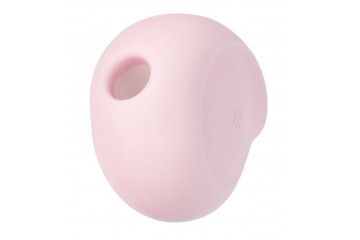 Розовый вакуум-волновой вибромассажёр Sugar Rush