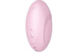 Розовый вакуум-волновой стимулятор с вибрацией Vulva Lover 3