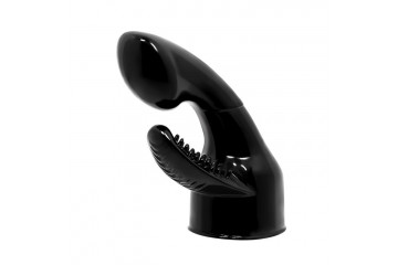 Черная насадка для wand-вибратора - 10,5 см.