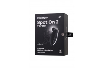Черный вибростимулятор клитора Satisfyer Spot On 2