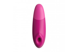 Розовый бесконтактный клиторальный стимулятор Womanizer Enhance с вибрацией