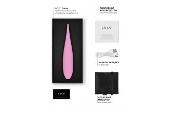 Розовый вибратор для клитора Lelo Dot Travel