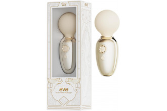 Бежевый мини-вибратор с функцией нагрева Ava Бежевый мини-вибратор с функцией нагрева Ava