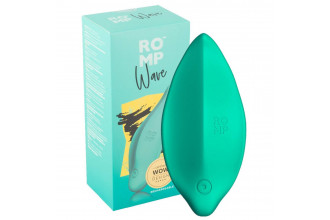Зеленый клиторальный стимулятор Romp Wave