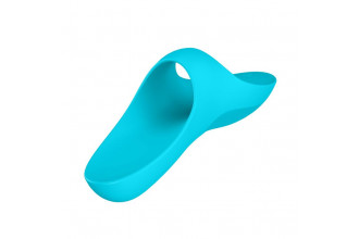 Голубой вибратор на палец Teaser