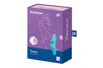 Голубой вибратор на палец Teaser