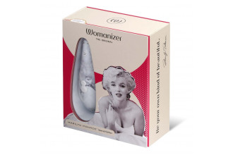 Белый бесконтактный клиторальный стимулятор Womanizer Marilyn Monroe Special Edition