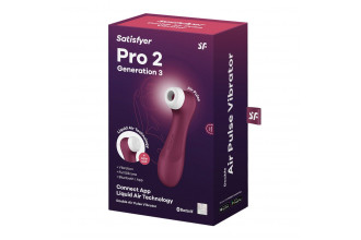 Сливовый вакуум-волновой клиторальный вибростимулятор Pro 2 Generation 3 with app control