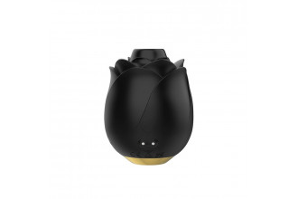 Черный клиторальный стимулятор Black Rose Silicone Clitoral Suction