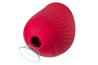 Красный вакуум-волновой стимулятор клитора Birdie
