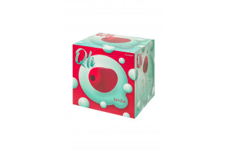 Красный вакуум-волновой стимулятор клитора Birdie