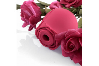 Красный вакуумный стимулятор Rose