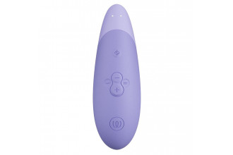 Сиреневый бесконтактный клиторальный стимулятор Womanizer Enhance с вибрацией