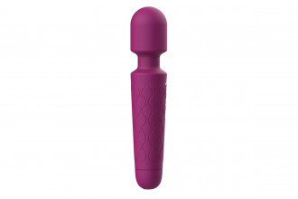 Фиолетовый жезловый вибромассажер Dreaming Wand - 20 см.