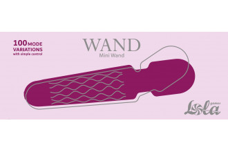 Фиолетовый жезловый вибромассажер Dreaming Wand - 20 см.