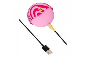 Розовый бесконтактный клиторальный стимулятор Romp Spin